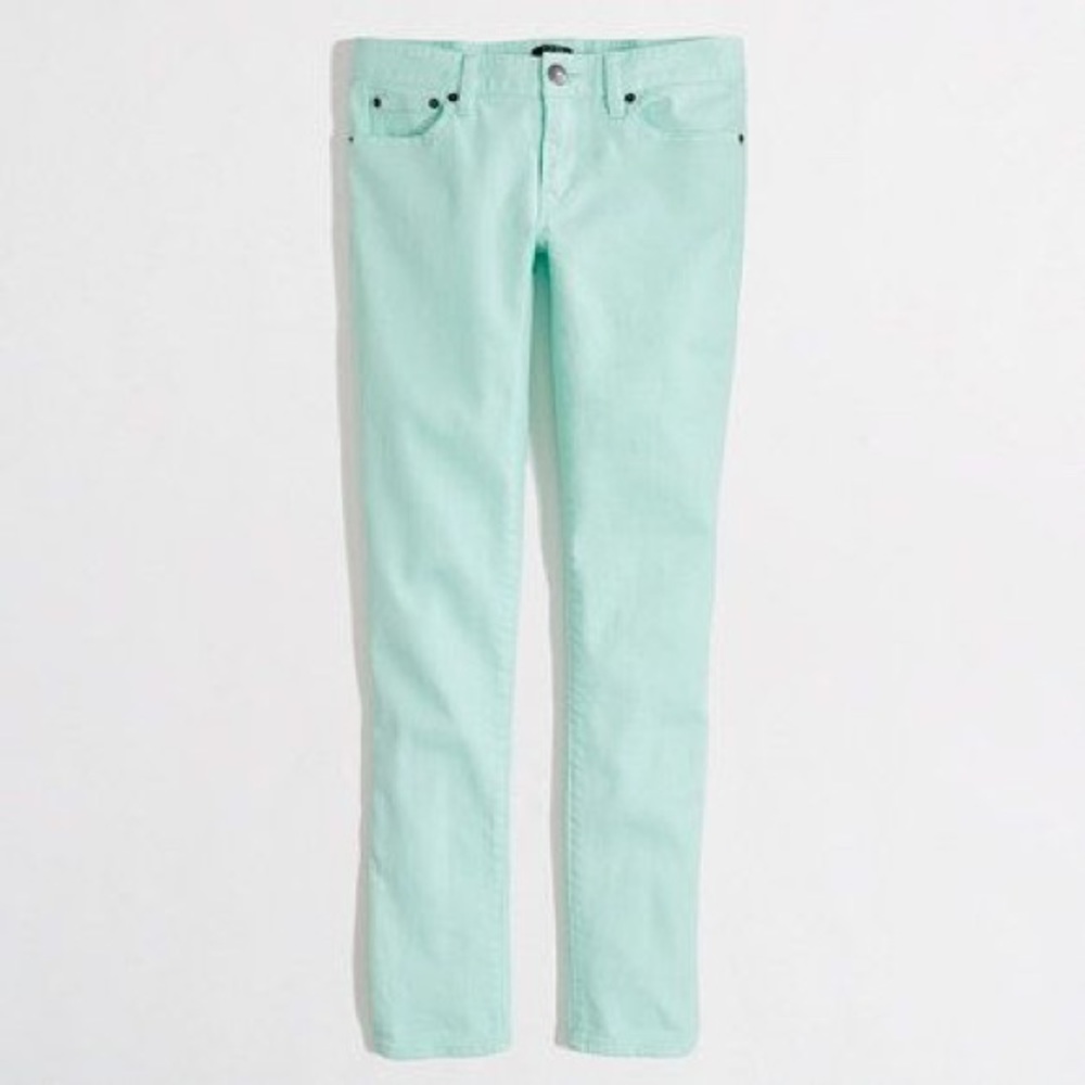 🆕 Price Drop! J Crew Factory Mint Toothpick Jeans